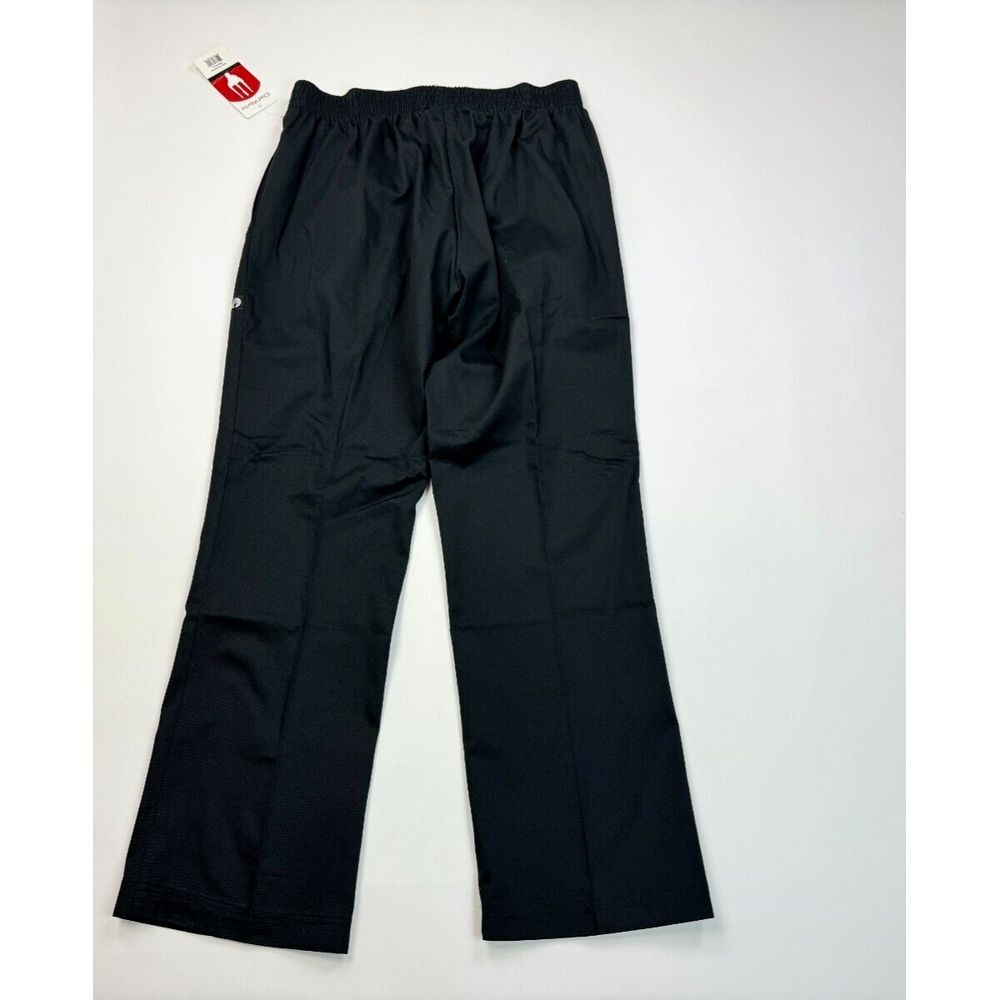 Chef Works‎ Essential Baggy Pants Women L NWT Elastic Waist Pockets Cotton PW005
